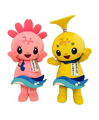 静岡県三島市マスコットキャラクター みしまるくん・みしまるこちゃんの画像